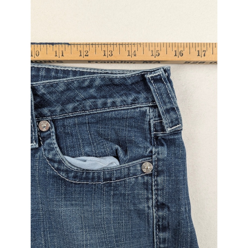 True Religion Billy Straight Leg Jeans Mens 31 Blue Medium Wash Made in USA - Picture 16 of 16